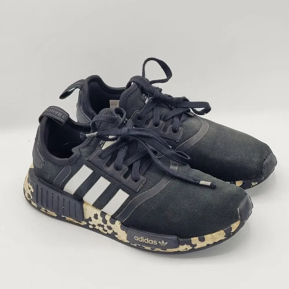 Adidas NMD R1 FV8732 black camo mens size 7 black camo